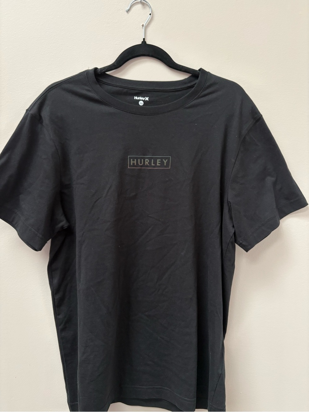 Hurley Black Short-Sleeve Logo Tee